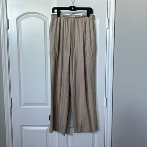 Vince pull-on flannel wide legged pant